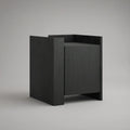 Mesa de Cabeceira em MDF Preto 45 x 35 x 55 cm